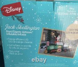 10ft Disney Jack Skellington Zero train Nightmare before Christmas inflatable