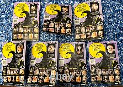 1993 Disney Nightmare Before Christmas / 7 Carded Sealed Figures / Skellington