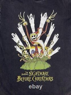 2001 Disneyland Nightmare Before Christmas Haunted Mansion Holiday T-shirt M