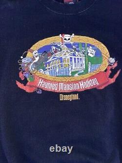 2002 Disneyland Nightmare Before Christmas Haunted Mansion Holiday Sweatshirt XL