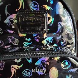 2021 Disney Parks Nightmare Before Christmas Holographic Loungefly Mini Backpack