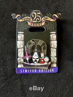 25 Years Of Fright Disney Nightmare Before Christmas Jumbo, 3 Pin Set & 4 Pins
