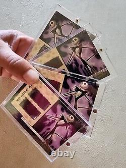 4 MINT Dual Disney Treasures Nightmare Before Christmas Reel Piece History Cards