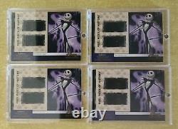 4 MINT Dual Disney Treasures Nightmare Before Christmas Reel Piece History Cards