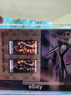 4 MINT Dual Disney Treasures Nightmare Before Christmas Reel Piece History Cards