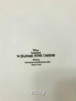 4X Disney Nightmare Before Christmas Jack Skellington Halloween Dinner Plate Set