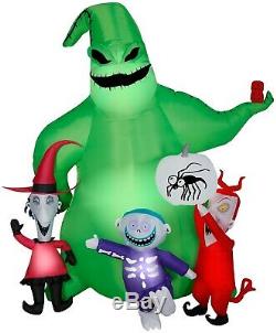 7' Airblown Oogie Boogie withCreatures Nightmare Before Christmas Disney Halloween