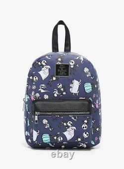 Bioworld Disney Nightmare Before Christmas Cast Backpack and Loungefly Pin Set