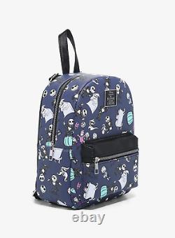 Bioworld Disney Nightmare Before Christmas Cast Backpack and Loungefly Pin Set