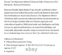 Bioworld Disney Nightmare Before Christmas Sally's Potions Jars Mini Backpack