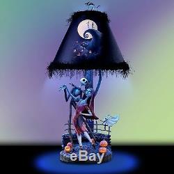 Bradford Exchange Disney The Nightmare Before Christmas Lamp NEW Jack Sally Zero
