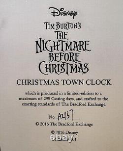 Bradford Exchange Tim Burton's The Nightmare Before Christmas Town Cuckoo Clock