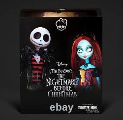 Brand New! Monster High Skullector Nightmare Before Christmas Dolls Jack/Sally