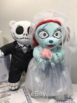 Build-A-Bear Nightmare Before Christmas Jack Skellington and Sally NWT/Sound