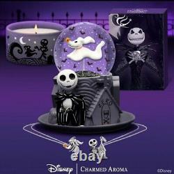 Charmed Aroma Disney Nightmare Before Christmas Snow Globe Candle Jack & Zero