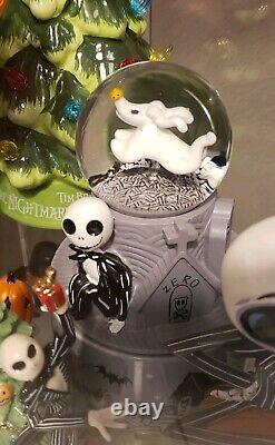 Charmed Aroma Disney Nightmare Before Christmas Snow Globe Candle Jack & Zero