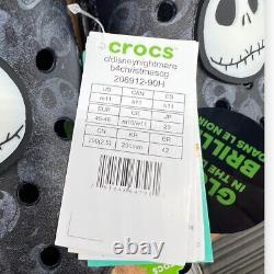 Crocs Disney Nightmare Before Christmas Glow In Dark Clogs Mens 11 Halloween