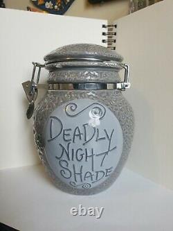 DISNEY NIGHTMARE BEFORE CHRISTMAS Deadly Nightshade Decanter Jar RARE Limited