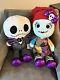 Disney Nightmare Before Christmas Jumbo Jack And Sally 32 Plush Set Of 2