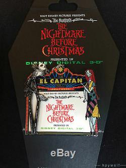 DSF Disney JACK & SALLEY MARQUEE 3-D Nightmare Before Christmas LE 300 Pin