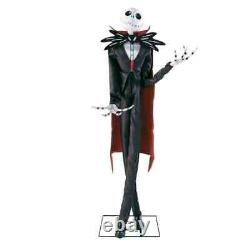 Disney 6' Animated Jack Skellington W Cape Nightmare Before Christmas Prop