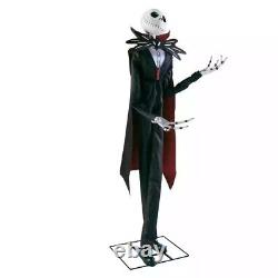 Disney 6' Animated Jack Skellington W Cape Nightmare Before Christmas Prop