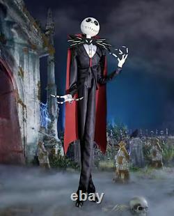 Disney 6' Animated Jack Skellington W Cape Nightmare Before Christmas Prop