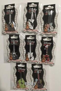 Disney DSSH Nightmare Before Christmas Guitar 8 Pin Set With Mayor Surprise Le