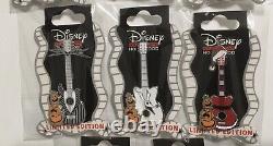 Disney DSSH Nightmare Before Christmas Guitar 8 Pin Set With Mayor Surprise Le