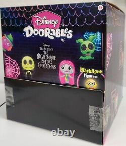 Disney Doorables Mini Peek Nightmare Before Christmas Blacklight 24 pcs Case