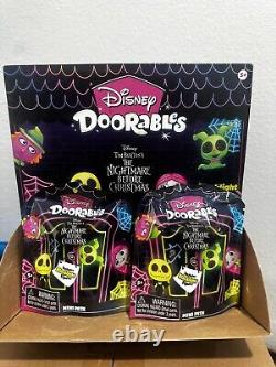 Disney Doorables Mini Peek Nightmare Before Christmas Blacklight 24 pcs Case