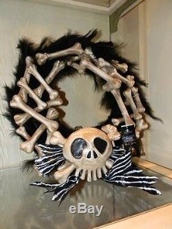 Disney Event Nightmare Before Christmas Bone Holiday Door Wreath