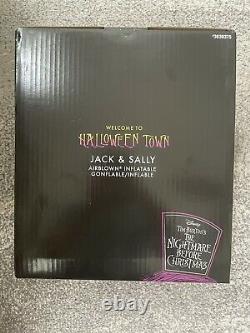 Disney Jack & Sally 7' Lighted Airblown Inflatable Nightmare Before Christmas
