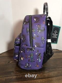Disney Loungefly Nightmare Before Christmas Halloween Town Mini Backpack/ Wallet