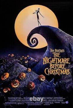 Disney NIGHTMARE BEFORE CHRISTMAS 1993 Original DS 2 Sided 27x40 US Movie Poster