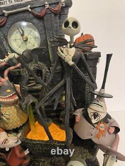 Disney Nightmare Before Christmas 12 Mantle Clock Figurine Statue RARE