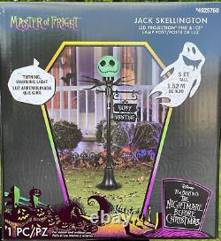 Disney Nightmare Before Christmas 5' Jack Fire/Ice LED Projection Lamp Post