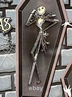 Disney Nightmare Before Christmas AP ARTIST PROOF 4 Pin Coffins Frame Set LE