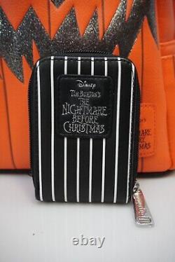 Disney Nightmare Before Christmas Backpack, Purse Bundle Pumpkin King Loungefly