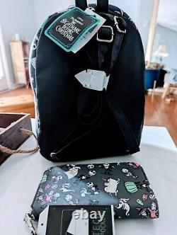 Disney Nightmare Before Christmas Chibi Mini Backpack Bag & Wallet Wristlet new
