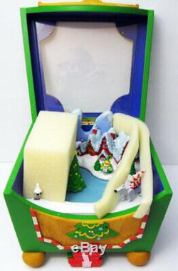 Disney Nightmare Before Christmas Christmastown Animated Music Box Jack & Elves