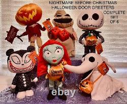 Disney Nightmare Before Christmas Complete Set of 6 Door Greeters? NWT