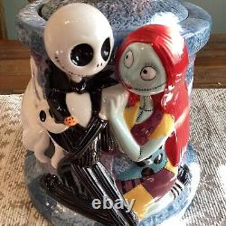 Disney Nightmare Before Christmas Cookie Jar RARE Jack and Sally