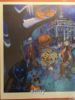 Disney Nightmare Before Christmas Holiday Party Art Print Signed Limited Edition
