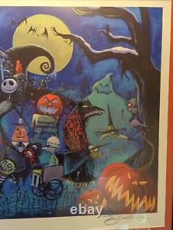 Disney Nightmare Before Christmas Holiday Party Art Print Signed Limited Edition