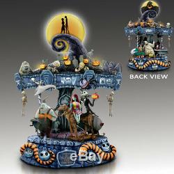 Disney Nightmare Before Christmas Illuminated Carousel Bradford Exchange Musical