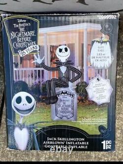 Disney Nightmare Before Christmas Jack Skellington 6' Inflatable 25 Years