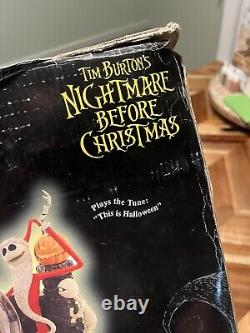 Disney Nightmare Before Christmas Jack Skellington Captures Santa SnowGlobe Rare