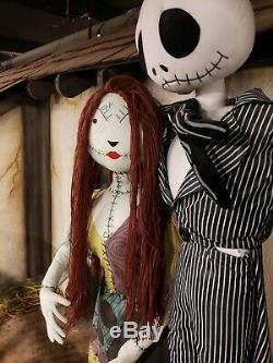 Disney Nightmare Before Christmas Jack Skellington and sally 5' Life Size Prop