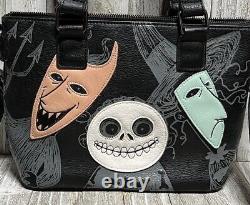 Disney Nightmare Before Christmas Lock Shock Barrel Crossbody Bag Black NWOT